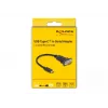 Adaptador DeLOCK USB Type-C para RS-232 D-Sub 9 pinos macho 0,25 m