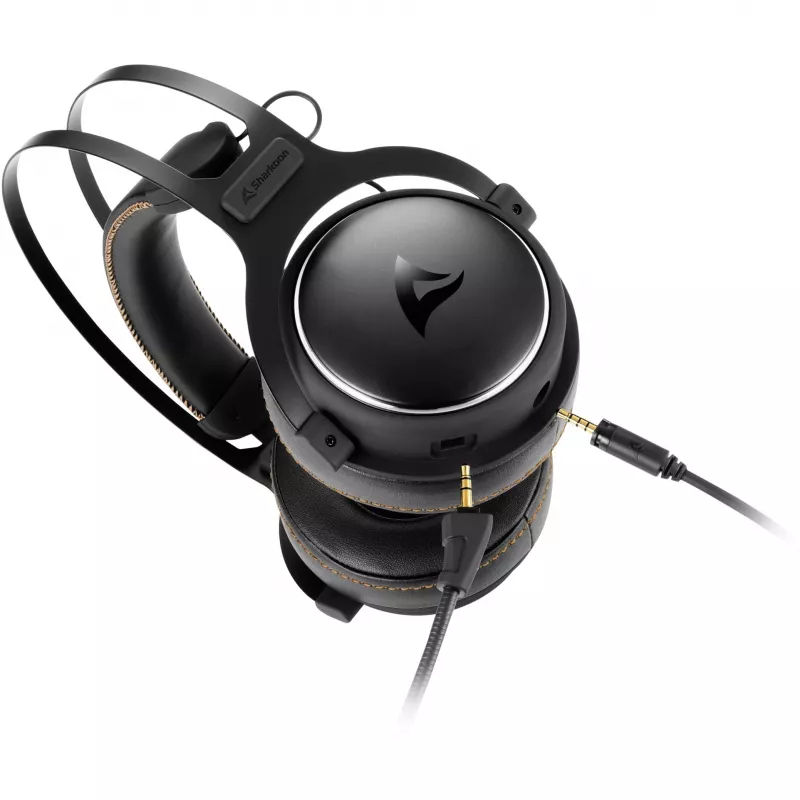 Sharkoon SKILLER SGH50 headset com fios de arco de cabeça gaming preto