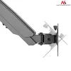 Suporte de monitor de secretária MACLEAN MC-775 para ecrãs de 32 polegadas (81,3 cm), VESA 75x75–100x100, até 8 kg, cinzento
