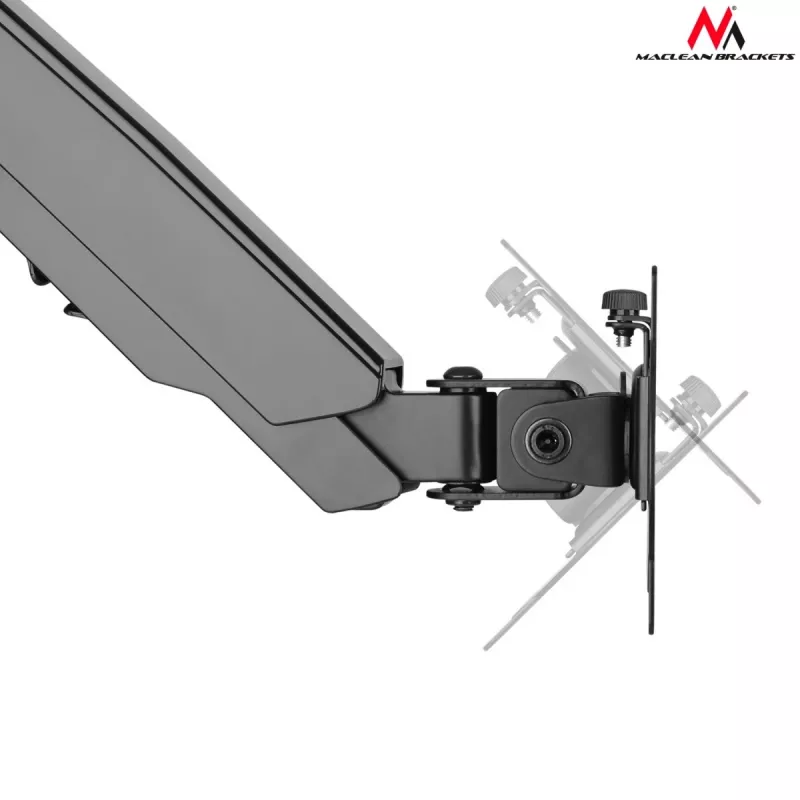Suporte de monitor de secretária MACLEAN MC-775 para ecrãs de 32 polegadas (81,3 cm), VESA 75x75–100x100, até 8 kg, cinzento