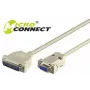 Cabo série Microconnect IBM029 cinzento 3 m DB-9 DB-25