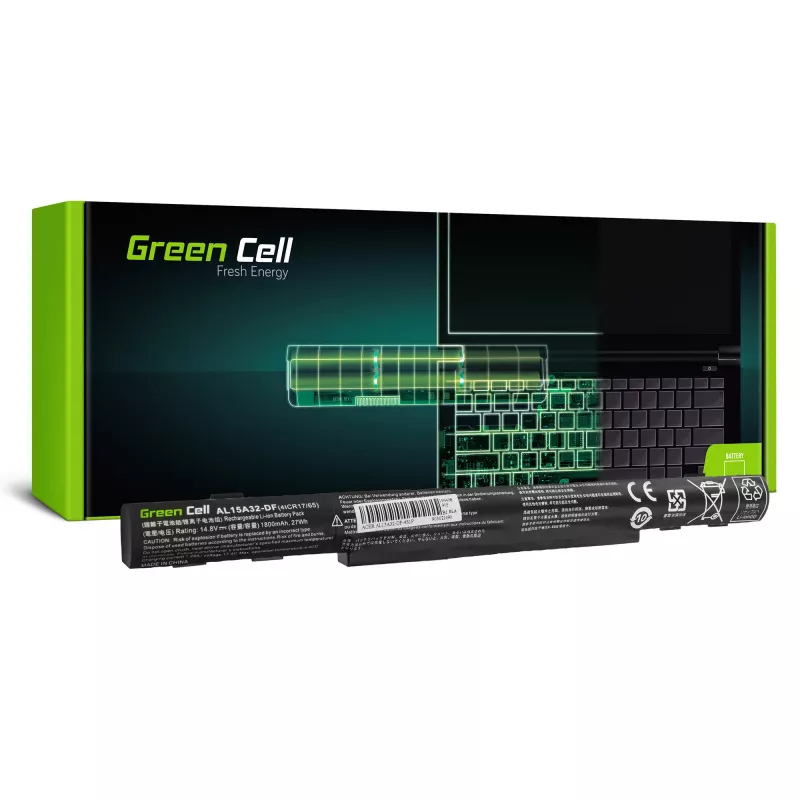 Bateria Green Cell AC68 para Acer E5-573 E5-573G E5-573TG V3-574 V3-574G TravelMate P277