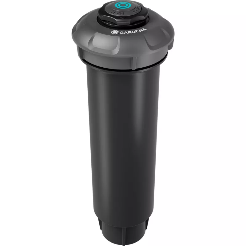 Sistema de rega aspersor retrátil MD80 preto cinzento alcance 3,5 a 5 metros