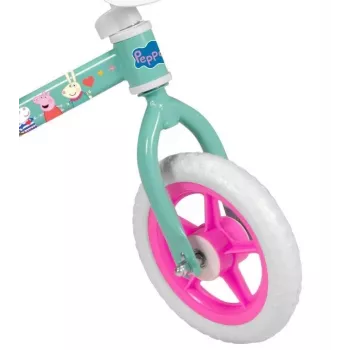 Bicicleta para criança Toimsa TOI198 — quadro de aço 25,4 cm (10 polegadas), unissexo, travão de mão, 2 rodas, 3,5 kg, verde multicolor