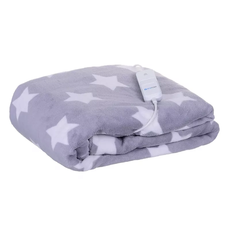 Cobertor elétrico de cama ORO-MED ORO-BALNKET STAR, polar, 130×180 cm, 120 W, 3 níveis de aquecimento, 230V