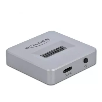 Delock M.2 Docking Station - Adaptador de interface - M.2 NVMe Card - USB 3.2 (Gen 2) - prateado