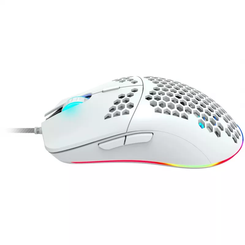 Rato gaming CANYON Puncher GM-11, com 7 botões programáveis, sensor ótico Pixart 3519, 4 níveis de DPI até 4200, 5 milhões de cliques de durabilidade, cabo Ultraweave de 1,65 m, patins de PTFE