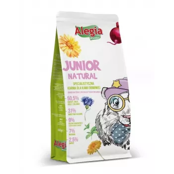 ALEGIA Junior Natural - ração para porquinhos-da-índia - 650g