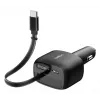 Belkin 75W 2-Port w Retractable USB-C Cbl Car - Cabo (CCC001HQBK)