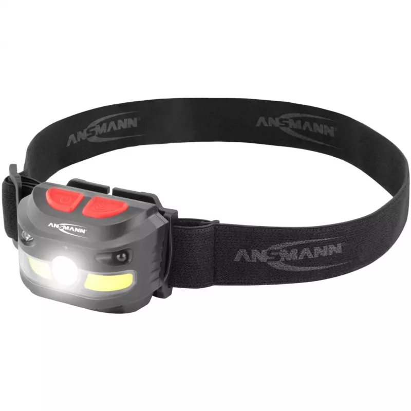 Lanterna frontal Ansmann HD250RS preta COB LED 4W IP54