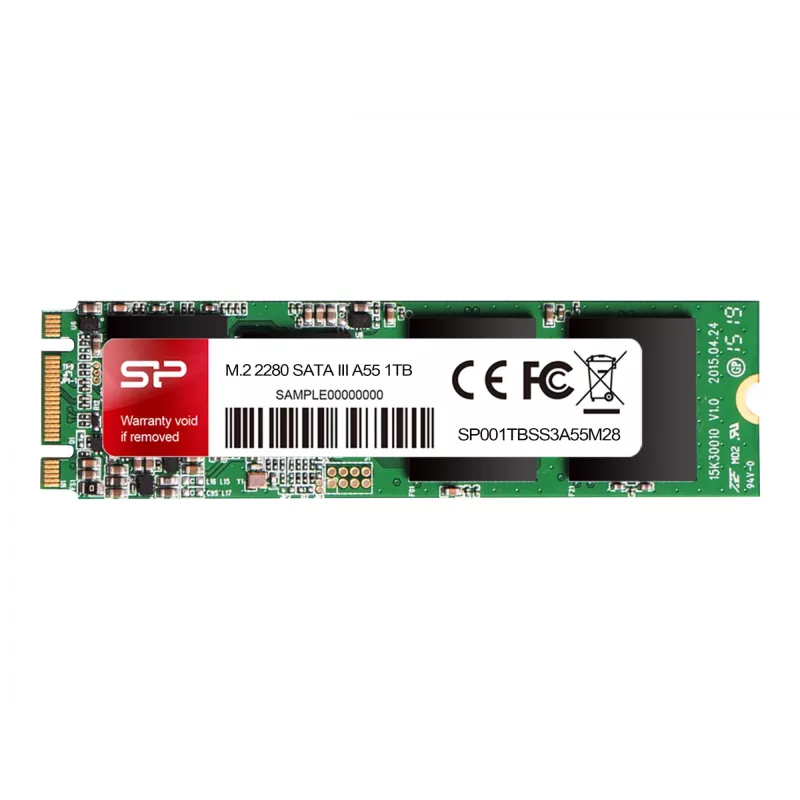Unidade SSD Silicon Power SP256GBSS3A55M28 256 GB Half-slim SATA III, 560/530 MB/s, SLC