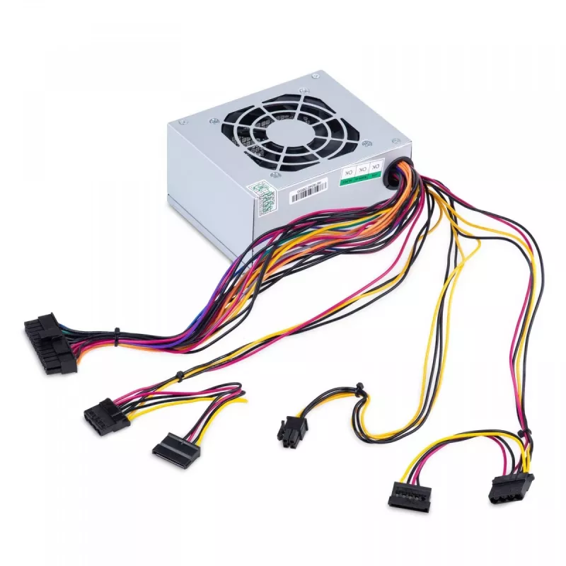 Fonte de alimentação SFX Akyga AK-S1-300 300 W, PFC passivo, ventoinha de 80 mm, preto