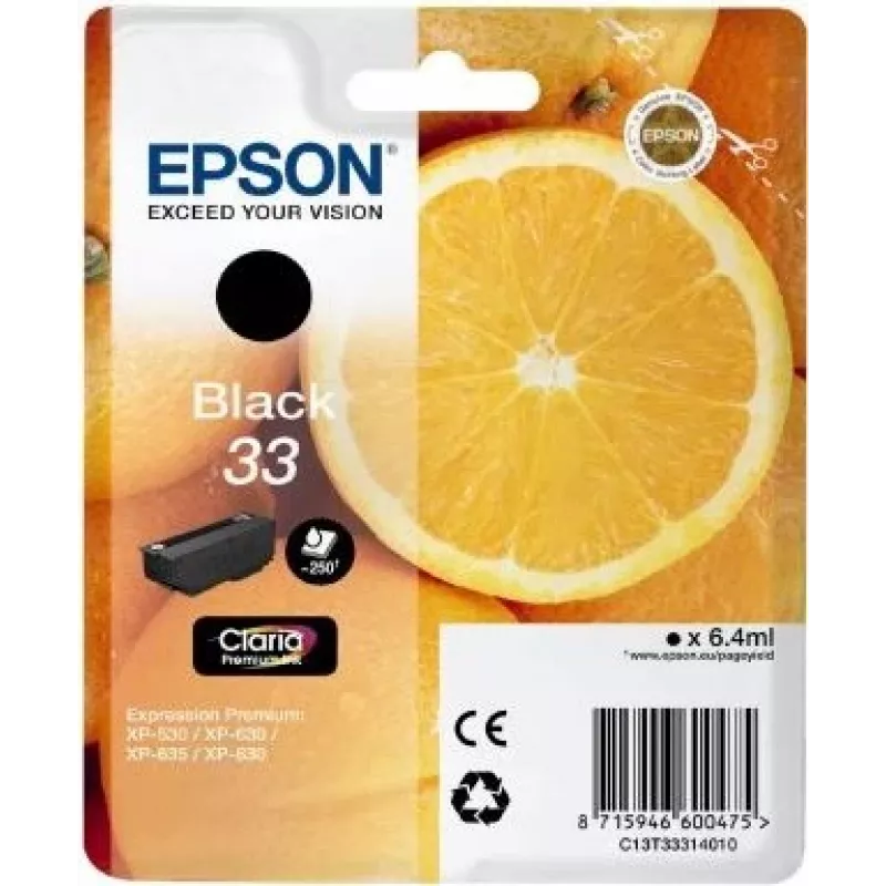 Epson Oranges C13T33314010 tinteiro 1 unid. original preto