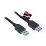 Cabo USB 3.0 Akasa AK-CBUB02-15BK 1,5m preto
