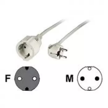 Hama 00047867 cabo de extensão 10 m 1 saída AC branco
