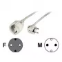 Hama 00047867 cabo de extensão 10 m 1 saída AC branco