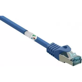 RF-5044976 Cabo de rede RJ45 CAT 6a S/FTP 0,50 m Azul Ignífugo 1 unid.