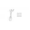 DeepCool FL12R WH 3-in-1 Reverse 120 mm ventoinhas de caixa, 3 un., 500-2150 RPM, 93,45 m³/h, rolamento de dinâmica de fluidos, PWM de 4 pinos, 33,9 dB, brancas