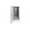 Caixa de computador Digitus com porta de vidro, com rodas, com fechadura, com ranhuras de ventilação