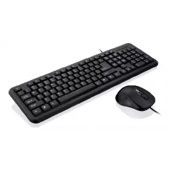 Conjunto de teclado e rato iBox OFFICE KIT II com USB, QWERTY, inglês, preto