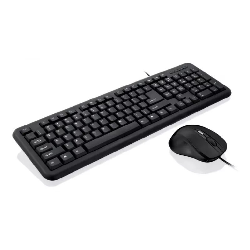 Conjunto de teclado e rato iBox OFFICE KIT II com USB, QWERTY, inglês, preto