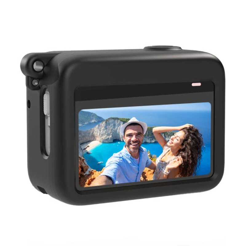 Capa de silicone para estojo de carregamento da Insta360 GO 3 da Puluz (preta) - capa de proteção para estojo de carregamento