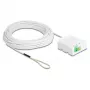 Caixa de ligação de fibra ótica DELOCK 2 x SC/APC Simplex com conjunto de cabo drop G.657.A1 de 30 m