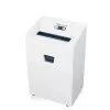 Destruidora de documentos HSM Pure 420 — corte em partículas P-4, largura de trabalho 24 cm, capacidade 15 folhas, recipiente 35 L, branco