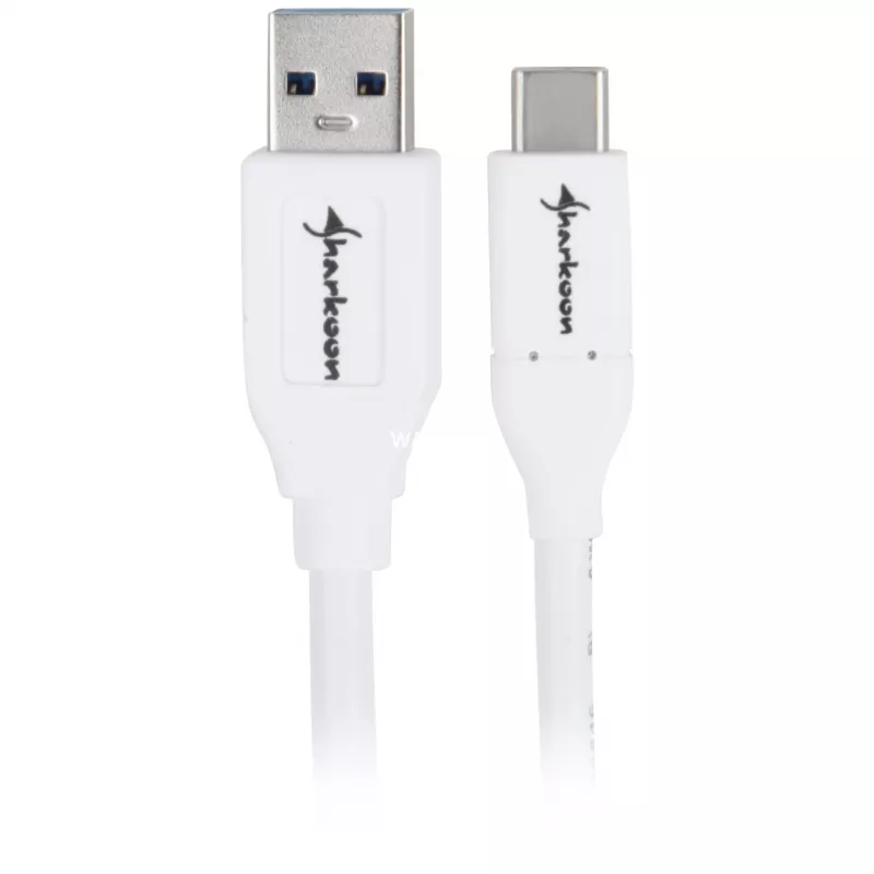Cabo USB 3.2 Gen 2, USB-A macho > USB-C macho (branco, 1 metro)
