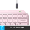 Teclado Logitech MX Keys Mini Minimalist Wireless Illuminated - ROSE - CENTRAL (DE)