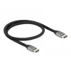 Delock - Cabo HDMI Ultra High Speed - HDMI macho para HDMI macho - 50 cm - Isolamento triplo - Cinzento - Contactos banhados a ouro, suporta 8K 6