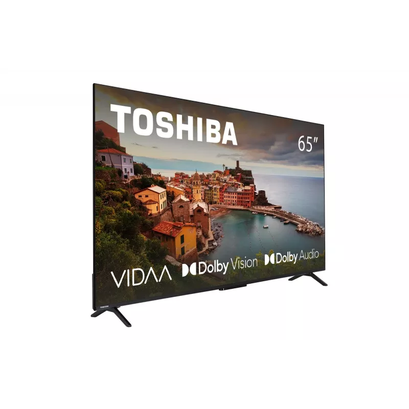 TV Toshiba 65UV2463DG 65 polegadas (165,1 cm) 4K Ultra HD DLED Smart-TV, 3840×2160, VIDAA, Wi‑Fi, 300 cd/m², preto
