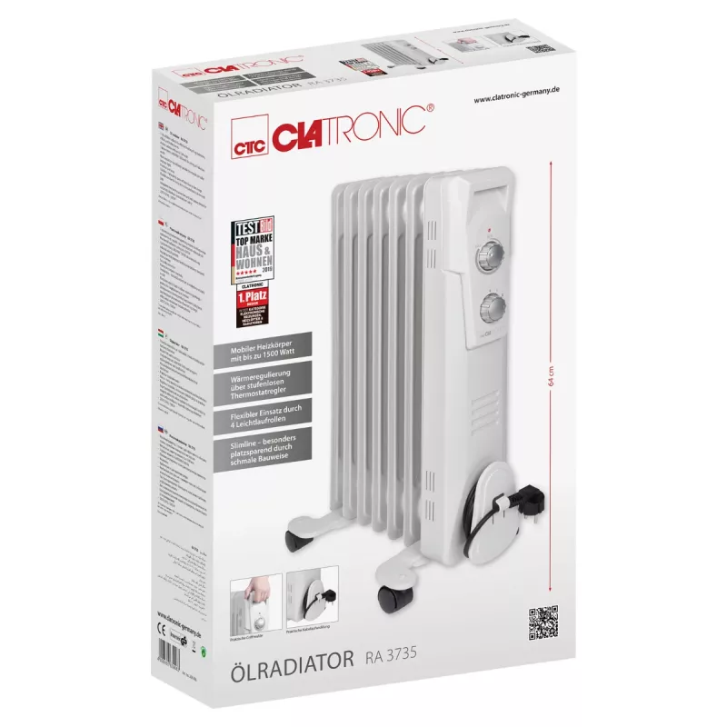 Termoventilador a óleo Clatronic RA 3735