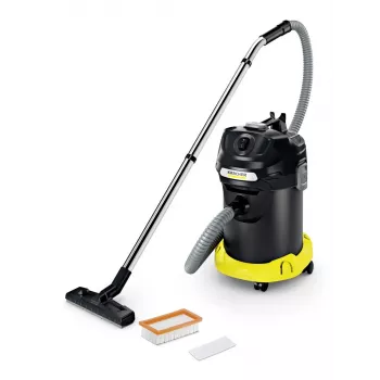 Aspirador a seco Karcher AD 4 Premium — 17 l, 600 W, sem saco, tubo metálico, tubo cromado
