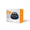 Denver TDB-212GR boombox DAB+ com leitor de CD, DAB+/FM, Bluetooth, USB, AUX, cinzento