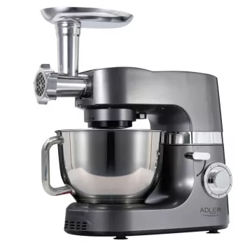 Robot de cozinha Adler AD 4221 — tigela de aço inoxidável de 7 L, 1200 W, 6 velocidades, movimento planetário