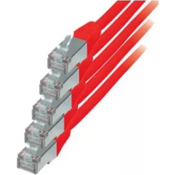 Cabo de rede S/CONN Vermelho Cat6 S/FTP 0,5m