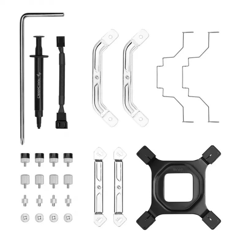 Arrefecedor de ar para processador DeepCool AK500 Digital WH 12 cm branco 1 unid.