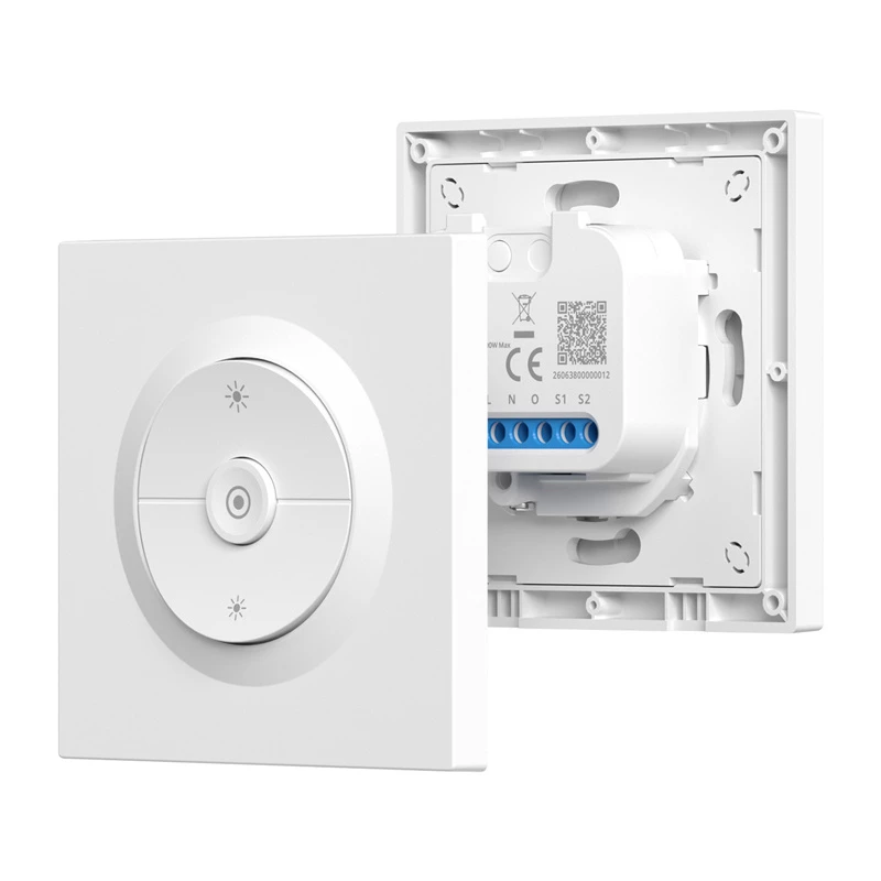 Interruptor/regulador de parede inteligente Sonoff MINI-ZBDIM-E ZigBee – regulador compacto para embutir e módulo de ligar/desligar
