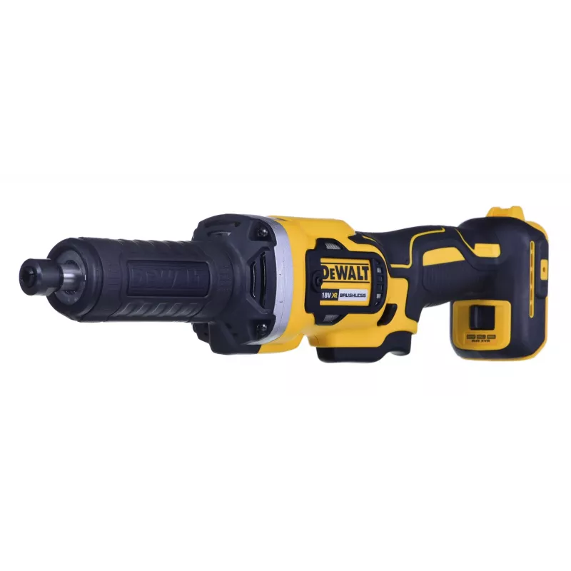 Rebarbadora reta DeWALT DCG426N-XJ, 18V bateria, 5000–25000 U/min, pinça Ø até 6 mm, 760 W potência de saída, 1,19 kg