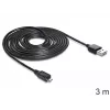 Cabo USB DeLOCK EASY-USB 2.0-A - USB 2.0 Micro-B 3 m