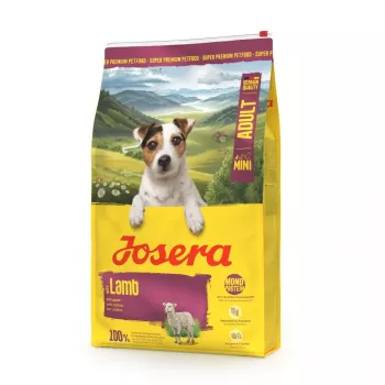 Alimento seco para cães JOSERA Mini Adult Lamb 900 g — raça pequena, receita de borrego