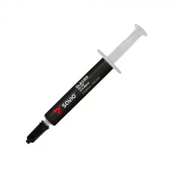 Pasta térmica SAVIO TG-03 1 g — 13,5 W/m·K, cinzento, inclui aplicador e espátula