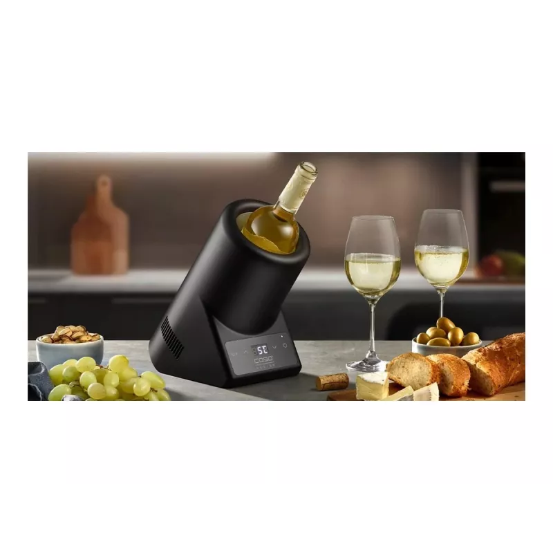 Frigorífico de vinho Caso VinoCase preto 615 – armazenamento de vinho refrigerado compacto, independente