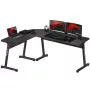 SECRETÁRIA GAMING HUZARO HERO 6.0 preta