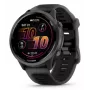 Smartwatch GARMIN Forerunner 570 — caixa de alumínio slate grey de 47 mm, pulseira de silicone preta translúcida