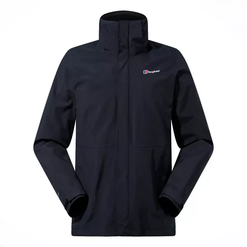 Conjunto de casaco Berghaus Deluge Pro 3.0 M + Hillwalker IA Shell M — camada exterior impermeável para homem, preta