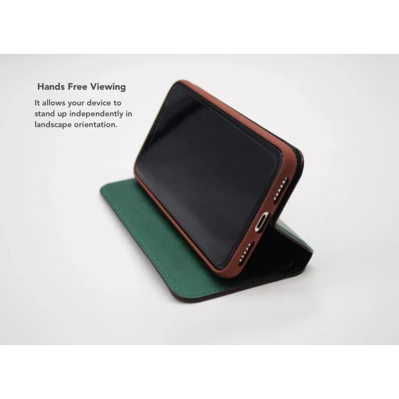 Capa Smart Folio VixFox para Huawei P20 — capa folio protetora verde-floresta