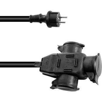 Cabo de extensão EUROLITE 3024701E 3x2,5 mm 5 m