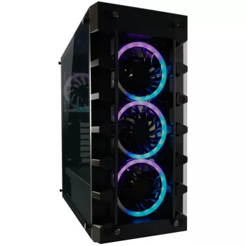 LC Power Gaming 709B Solar_System_X - Torre - ATX - sem fonte de alimentação - preto - USB/áudio (LC-709B-ON)